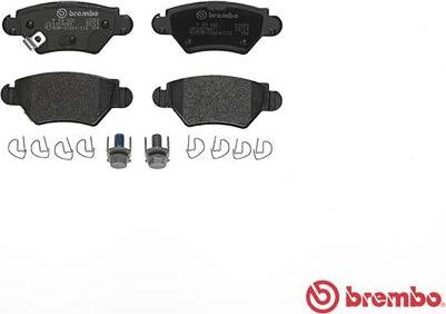 Brembo P 59 031 - P59031 685 22=FDB1294 !колодки дисковые з.\ Opel Astra 1.2i-2.0Di 98-01/Zafira 1.8i/2.0Di 99-00 autosila-amz.com