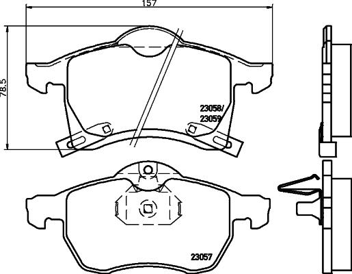 Brembo P 59 032 - Тормозные колодки, дисковые, комплект autosila-amz.com