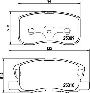 DJ Parts BP1811 - Тормозные колодки, дисковые, комплект autosila-amz.com