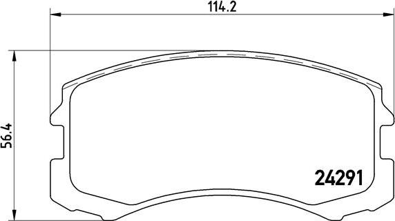 Brembo P 54 041 - Тормозные колодки, дисковые, комплект autosila-amz.com