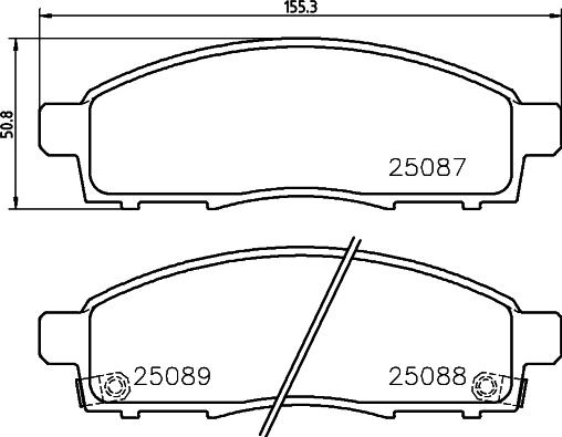 Brembo P 54 055 - Тормозные колодки, дисковые, комплект autosila-amz.com