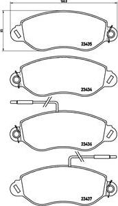 Brembo P 56 042 - Тормозные колодки, дисковые, комплект autosila-amz.com