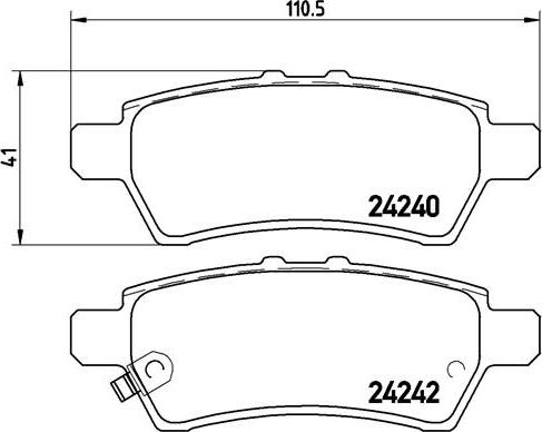 Brembo P 56 060 - Тормозные колодки, дисковые, комплект autosila-amz.com