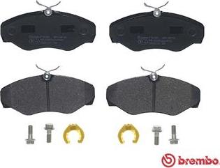 Brembo P 56 061 - Колодки тормозные дисковые передн. NISSAN PRIMASTAR Box (X83) 09/02-> / NISSAN PRIMASTAR Bus (X83) autosila-amz.com