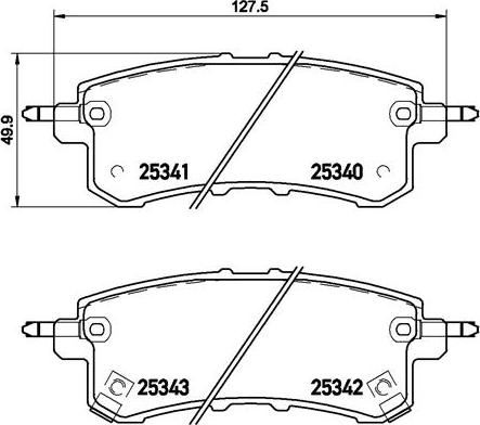 Brembo P 56 082 - Тормозные колодки, дисковые, комплект autosila-amz.com