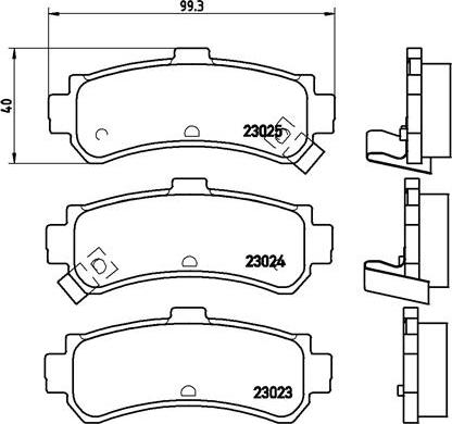 Brembo P 56 035 - Тормозные колодки, дисковые, комплект autosila-amz.com