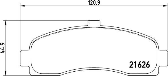 Brembo P 56 031 - Тормозные колодки, дисковые, комплект autosila-amz.com