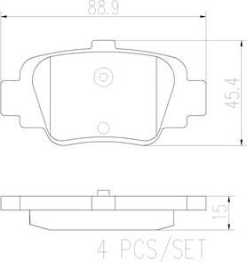 Brembo P56032N - Тормозные колодки, дисковые, комплект autosila-amz.com