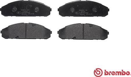 Brembo P 56 072 - Тормозные колодки, дисковые, комплект autosila-amz.com