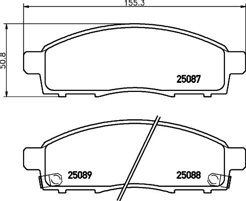 Brembo P 56 102 - Тормозные колодки, дисковые, комплект autosila-amz.com