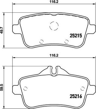 Brembo P 50 099 - Тормозные колодки, дисковые, комплект autosila-amz.com