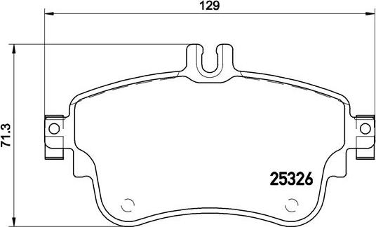 Brembo P 50 094 - Тормозные колодки, дисковые, комплект autosila-amz.com