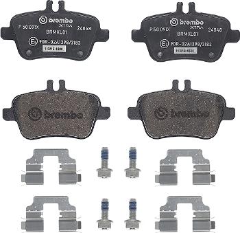 Brembo P 50 091X - Комплект тормозных колодок, дисковый тормоз autosila-amz.com