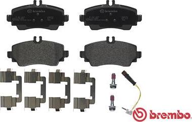 Brembo P 50 047 - Колодки тормозные дисковые передн. MERCEDES-BENZ VANEO (414) 02/02-07/05 autosila-amz.com