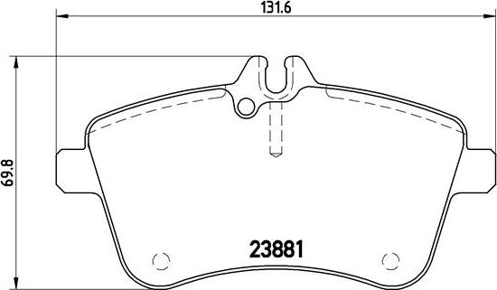 Brembo P 50 057 - Тормозные колодки, дисковые, комплект autosila-amz.com