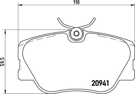 Brembo P 50 008 - Тормозные колодки, дисковые, комплект autosila-amz.com