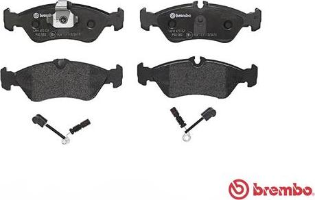 Brembo P 50 082 - Колодки тормозные дисковые задн. MERCEDES-BENZ SPRINTER 2-t Box (901, 902) 01/95-05/06 / MERCEDES-BE autosila-amz.com