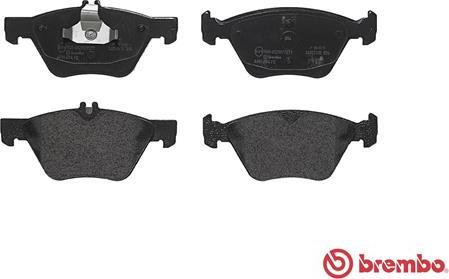 Brembo P 50 075 - Колодки тормозные дисковые передн. MERCEDES-BENZ E-CLASS (W211) 03/02-03/09 / MERCEDES-BENZ E-CLASS autosila-amz.com