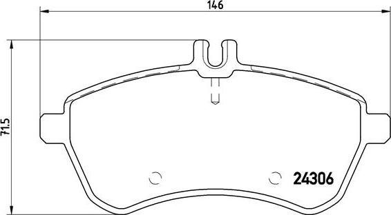 Brembo P 50 070 - Колодки тормозные дисковые передн. MERCEDES-BENZ (BBDC) C-CLASS (W204) 01/08-> / MERCEDES-BENZ C-CL autosila-amz.com