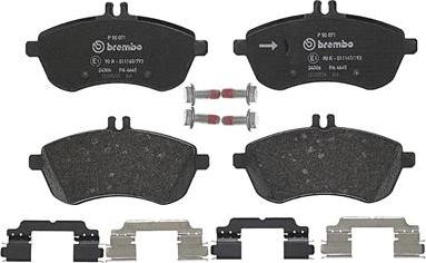 Brembo P 50 071 - Колодки тормозные дисковые передние, P50071 autosila-amz.com