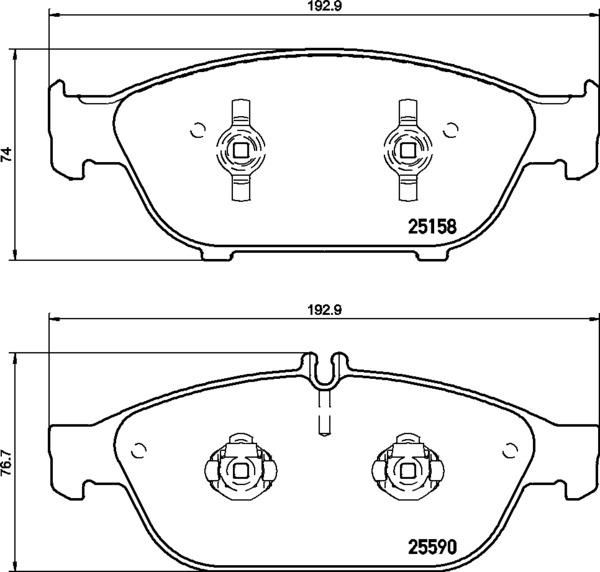 Brembo P 50 106 - Тормозные колодки, дисковые, комплект autosila-amz.com