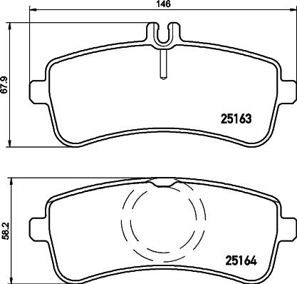 Mercedes-Benz A0004208305 - Тормозные колодки, дисковые, комплект autosila-amz.com