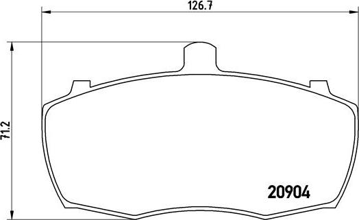 Brembo P 52 012 - Тормозные колодки, дисковые, комплект autosila-amz.com