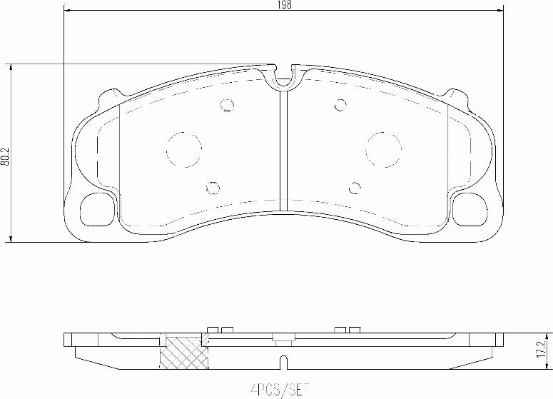 Brembo P65045N - Тормозные колодки, дисковые, комплект autosila-amz.com