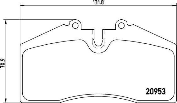 Brembo P 65 005 - Тормозные колодки, дисковые, комплект autosila-amz.com