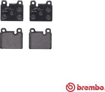 Brembo P 65 001 - Колодки тормозные дисковые передн. PORSCHE 911 01/63-11/90 / PORSCHE 911 Convertible 08/82-08/89 / autosila-amz.com