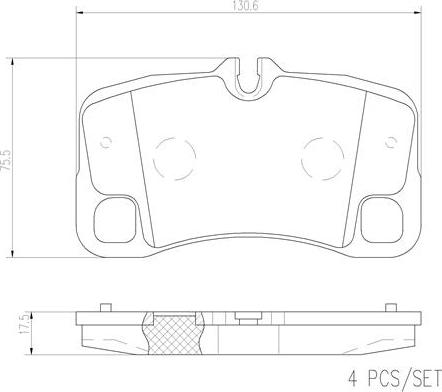 Brembo P65013N - Тормозные колодки, дисковые, комплект autosila-amz.com