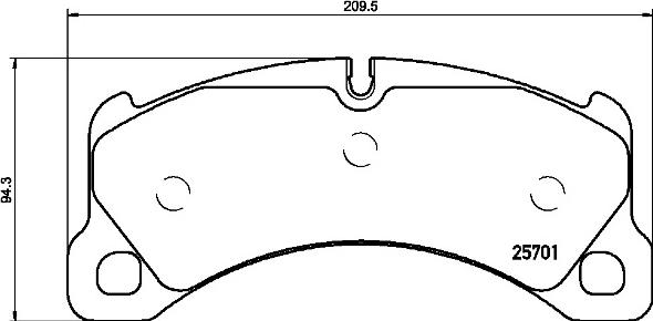 Brembo P 65 033 - Тормозные колодки, дисковые, комплект autosila-amz.com