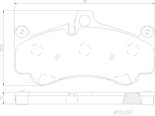 Brembo P65032N - Тормозные колодки, дисковые, комплект autosila-amz.com