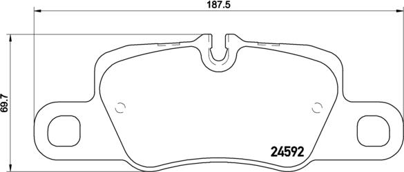 Brembo P 65 024 - Тормозные колодки, дисковые, комплект autosila-amz.com