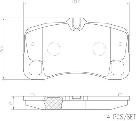 Brembo P65022N - Тормозные колодки, дисковые, комплект autosila-amz.com