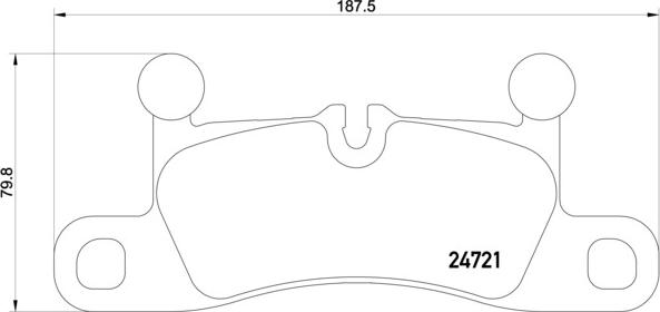 Brembo P 65 027 - Тормозные колодки, дисковые, комплект autosila-amz.com