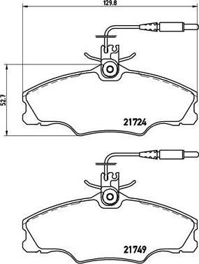 Brembo P 61 056 - Тормозные колодки, дисковые, комплект autosila-amz.com