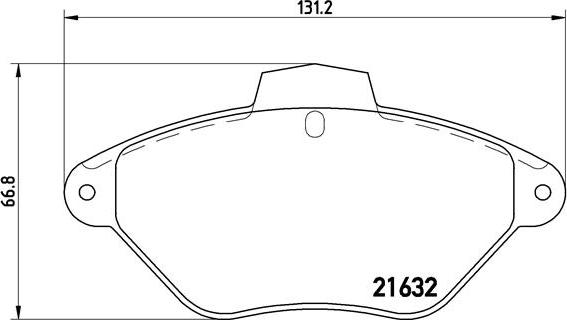 Brembo P 61 053 - Тормозные колодки, дисковые, комплект autosila-amz.com