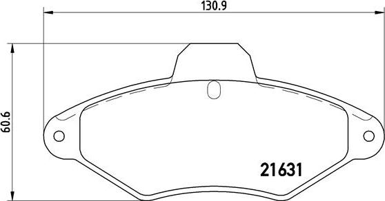 Brembo P 61 052 - Тормозные колодки, дисковые, комплект autosila-amz.com