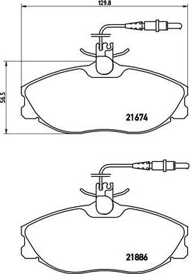 Brembo P 61 057 - Тормозные колодки, дисковые, комплект autosila-amz.com