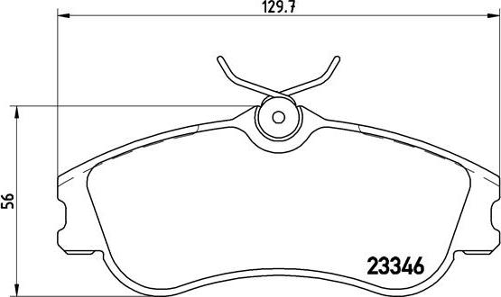 Brembo P 61 069 - Тормозные колодки, дисковые, комплект autosila-amz.com