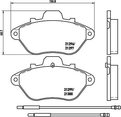 Brembo P 61 036 - Тормозные колодки, дисковые, комплект autosila-amz.com