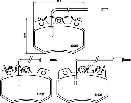 Brembo P 61 031 - Тормозные колодки, дисковые, комплект autosila-amz.com