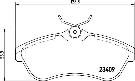 Brembo P 61 075 - Тормозные колодки, дисковые, комплект autosila-amz.com