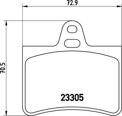 Brembo P 61 073 - Тормозные колодки, дисковые, комплект autosila-amz.com