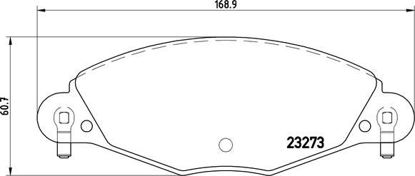 Brembo P 61 072 - Тормозные колодки, дисковые, комплект autosila-amz.com