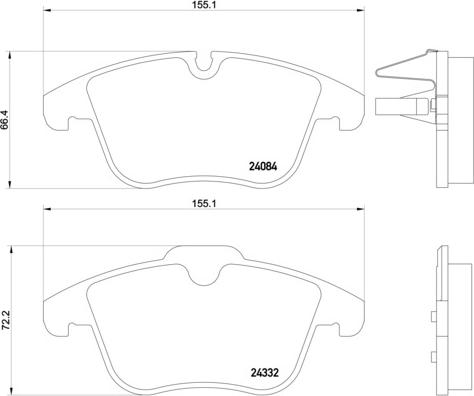 Brembo P 61 106X - Тормозные колодки, дисковые, комплект autosila-amz.com