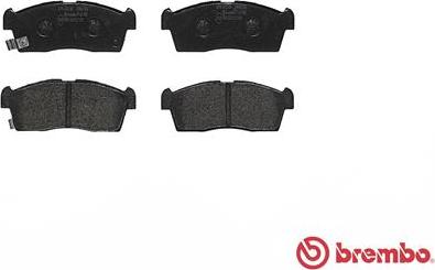 Brembo P 61 108 - Колодки тормозные дисковые передн. CITROEN C-ZERO 10/10-> / MITSUBISHI i (HA_) 01/06-> / PEUGEOT IO autosila-amz.com