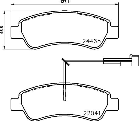 Brembo P 61 125 - Тормозные колодки, дисковые, комплект autosila-amz.com