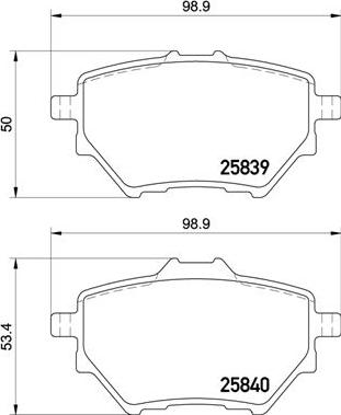 Brembo P 61 122 - Тормозные колодки, дисковые, комплект autosila-amz.com